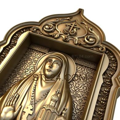 Icons (Holy Reverend Martyr Elizabeth, IK_1641) 3D models for cnc
